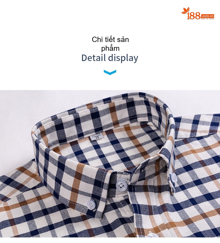 Áo Sơ Mi Tay Dài Cotton Oxford Dáng Rộng Thoải Mái Màu Trắng, Xám, Xanh, Đỏ... chi tiết 13