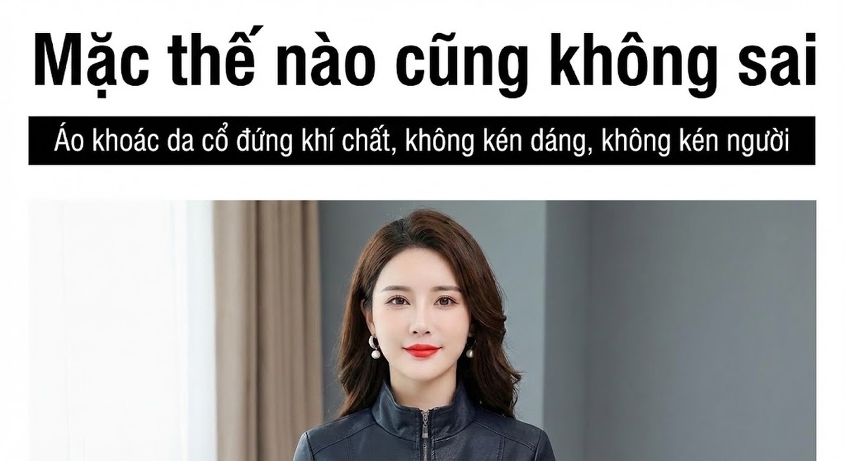 Áo Khoác Bomber Nữ Da PU Dáng Ngắn Thời Trang Màu Đen, Đỏ Rượu chi tiết 6