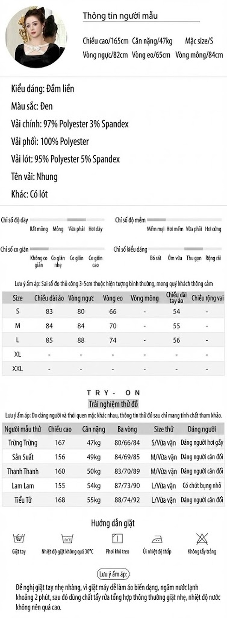 Váy Nhung Nữ Dáng Xòe Tay Dài Cổ chữ Vuông Đính Nơ, Eo Ôm, Chân Váy Xếp Ly Màu Đen, Trắng chi tiết 2
