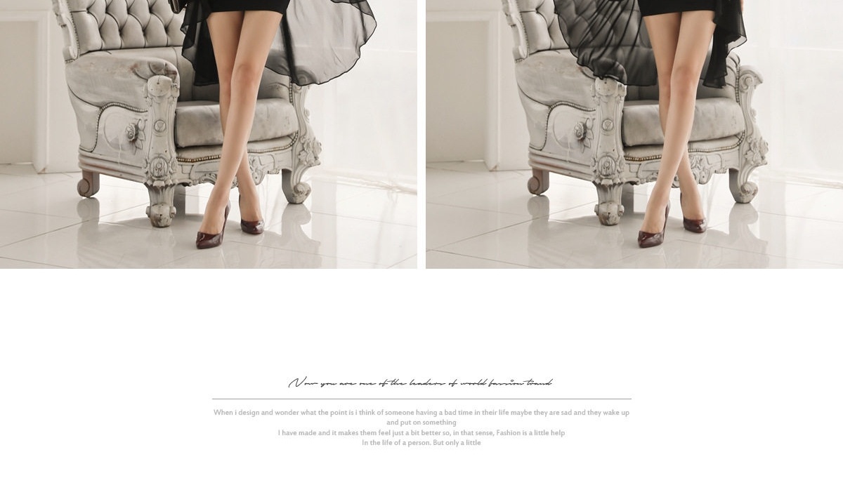 Đầm Ôm Body Nữ Hở Vai Tay Loe Xẻ Tà Vải Tuyết Mưa Màu Đen chi tiết 5