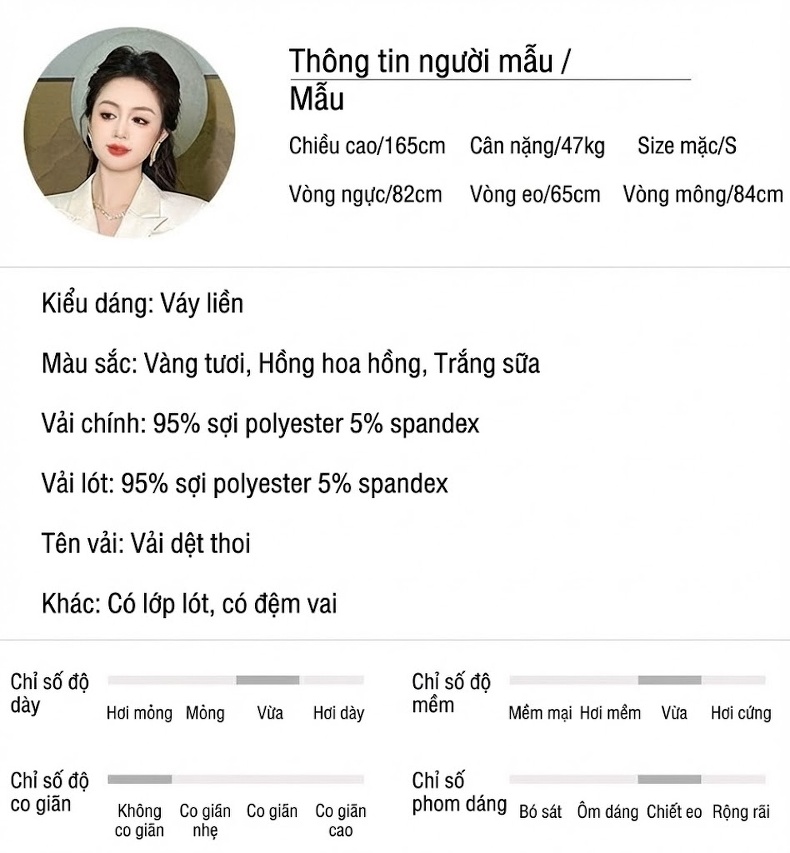 Váy Đầm Công Sở Nữ Thiết Kế Hoa 3D Dáng Ôm Thanh Lịch Màu Trắng, Hồng chi tiết 2