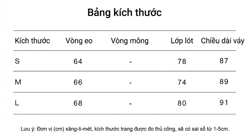 Chân Váy Nữ Xòe dáng chữ A xếp ly Màu Hồng, Trắng chi tiết 8