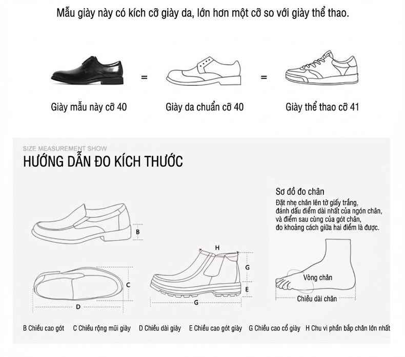 Giày Tây Buộc Dây Nam Da Thật Brogue Phối Màu Chiều Cao Đế Khoảng 3cm Màu Đen, Trắng, Nâu chi tiết 12