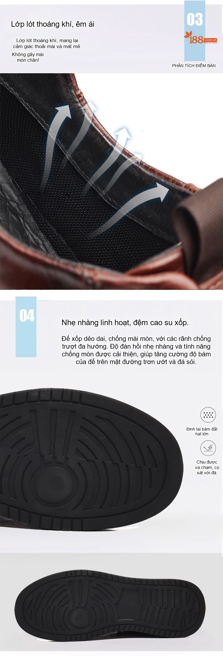 Giày Thể Thao Buộc Dây Nam Da Bóng Chiều Cao Đế Khoảng 4cm Màu Đen, Nâu chi tiết 10