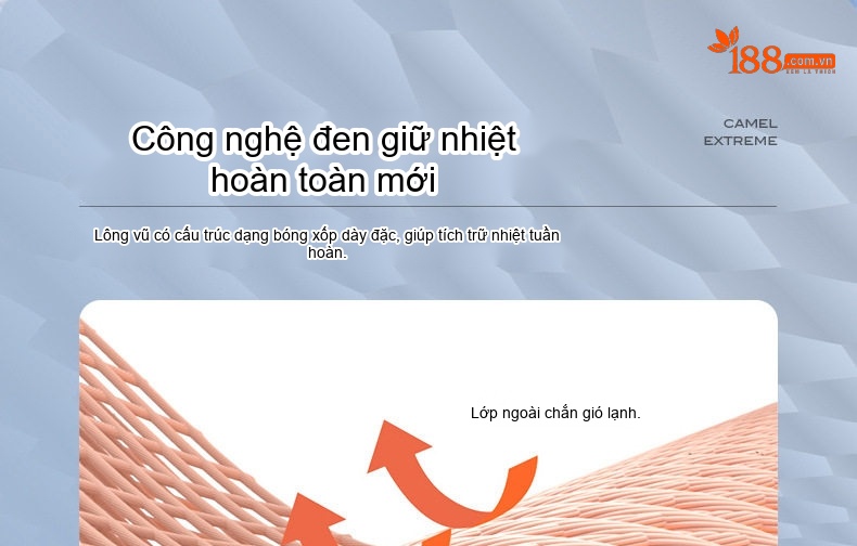 Áo Khoác Phao Lông Vũ Nam Mỏng Nhẹ Có Mũ Dệt Kim Tay Áo Màu Nâu, Xám, Đen chi tiết 6