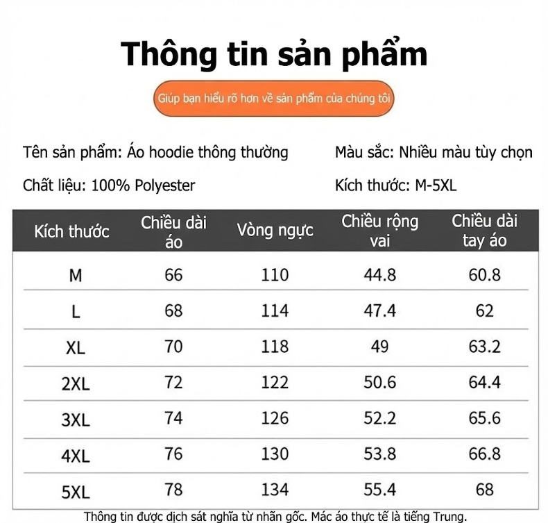 Áo Hoodie Nam Dáng Rộng Tay Dài Có Mũ Trùm Đầu Phong Cách Casual Màu Đen, Xám, Nâu chi tiết 9
