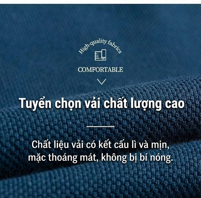Áo Polo Tay Dài Nam Cotton Cổ Bẻ Dáng Ôm Mùa Thu Màu Cam, Đỏ, Be, Xám... chi tiết 7