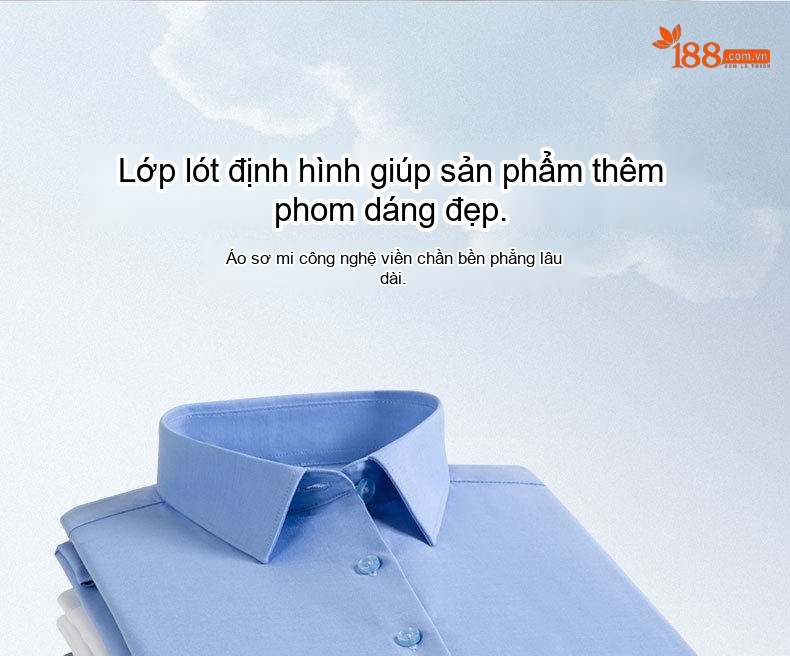 Áo Sơ Mi Dài Tay Nam Ôm Dáng Lụa Tằm Xuân Công Sở Màu Trắng, Xanh Dương, Xám, Đen... chi tiết 6