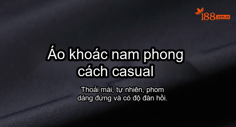 Áo Khoác Nam Cổ Bẻ Khóa Kéo Phong Cách Công Sở Thanh Lịch Màu Đen chi tiết 1