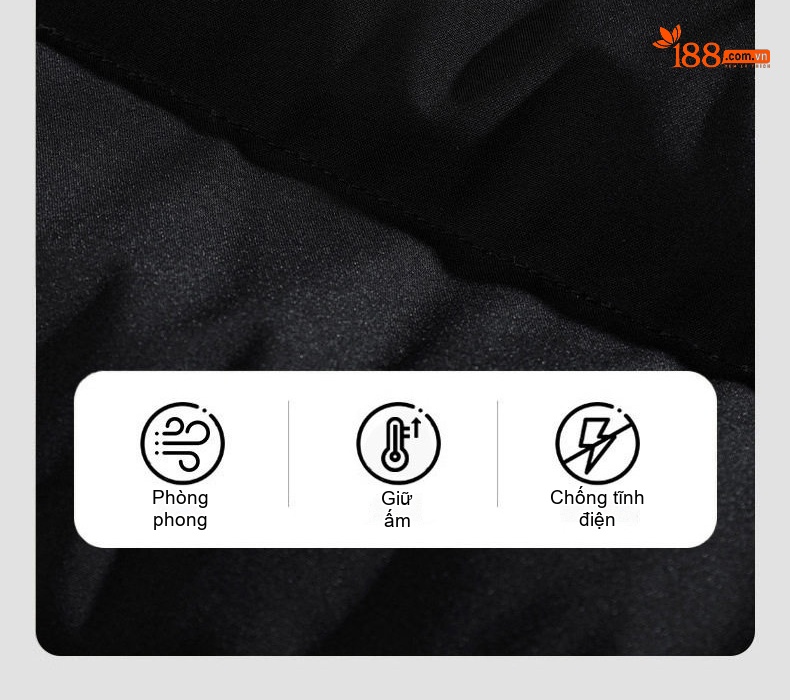 Áo Khoác Cotton Nam Dáng Dài Cỡ Lớn Có Mũ Trùm Đầu Lông To Dày Dặn Màu Đen, Xanh Navy, Xanh Rêu chi tiết 6