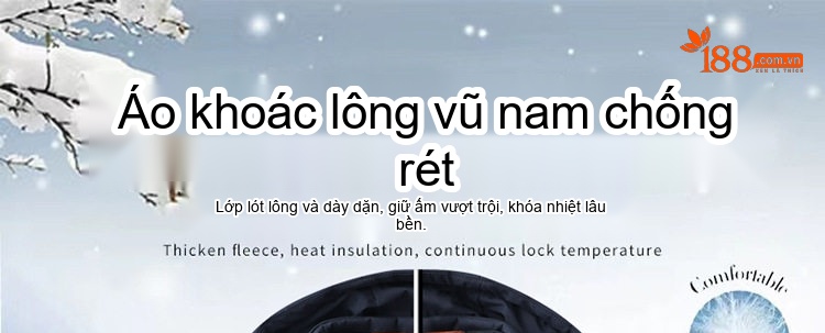 Áo Khoác Phao Nam Lông Ngỗng 90 Kiểu Dáng 5 in 1 Tháo Rời Mũ Màu Đen, Xanh Navy chi tiết 1