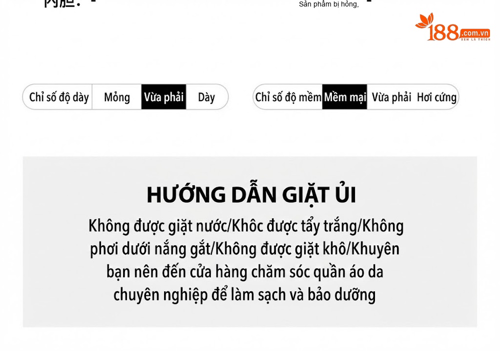 Áo Khoác Da Cừu Non Dáng Lửng Nam Trung Niên Cổ Bẻ Màu Nâu chi tiết 9
