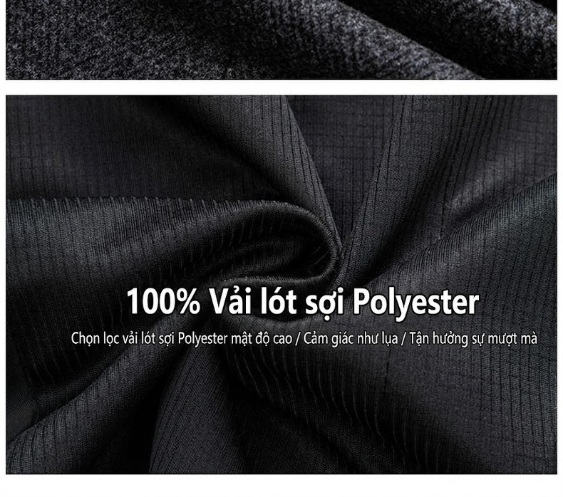 Áo Vest Nam Tiết Kế Jacquard Vải Lông Mỏng Phong Cách Hàn Quốc Màu Xám chi tiết 31