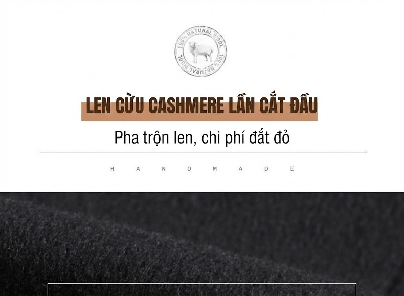 Áo Khoác Dạ Nam Hai Mặt Lót Lông Vũ Có Thể Tháo Rời Màu Nâu, Đen chi tiết 3