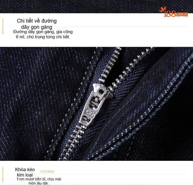 Quần Jeans Nam Ống Đứng Dáng Ôm Vừa Co Giãn Nhẹ Phong Cách Trung Niên Màu Đen chi tiết 28