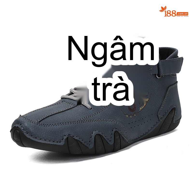 Giày Martin Nam Cổ Cao Da Mờ Chiều Cao Đế Khoảng 3cm Màu Nâu, Xám, Đen