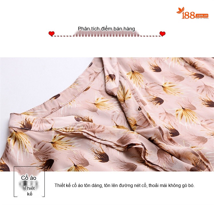 Váy Hoa Nhí Cổ chữ V Mùa Hè Thiết Kế Bèo Nhún Dây Rút Mềm Mại Thoải Mái Màu Hồng, Xanh chi tiết 5