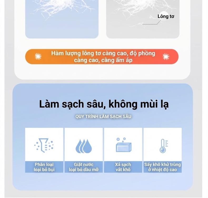 Áo Khoác Phao Nam Dáng Dài 90% Lông Vịt Trắng Tháo Rời Màu Đen, Xám chi tiết 12