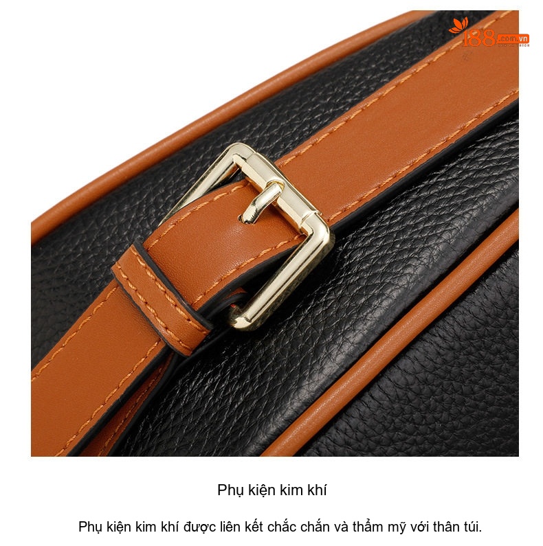Túi Kẹp Nách Nữ Da Mềm Đeo Vai Đeo Chéo Sức Chứa Lớn Phong Cách Cao Cấp Màu Đen, Nâu chi tiết 16