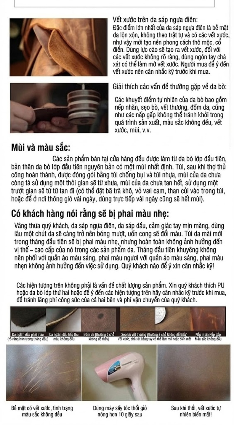 Túi Đeo Chéo Nam Da Bò Lớp Đầu Phong Cách Retro Âu Mỹ Đựng Ipad 10 Inch Màu Nâu chi tiết 2
