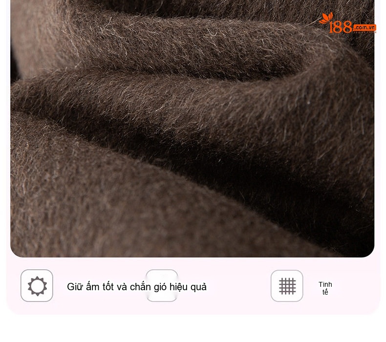 Áo Khoác Dạ Nữ Ngắn Tay Lỡ Dáng Suông Phong Cách Hàn Quốc Màu Be, Xám, Nâu, Đen chi tiết 16