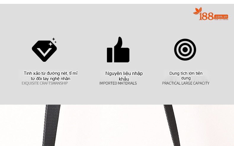Túi Đeo Vai/Đeo Chéo Nam Da Bò Ngăn Ngang Phong Cách Casual Màu Đen chi tiết 5