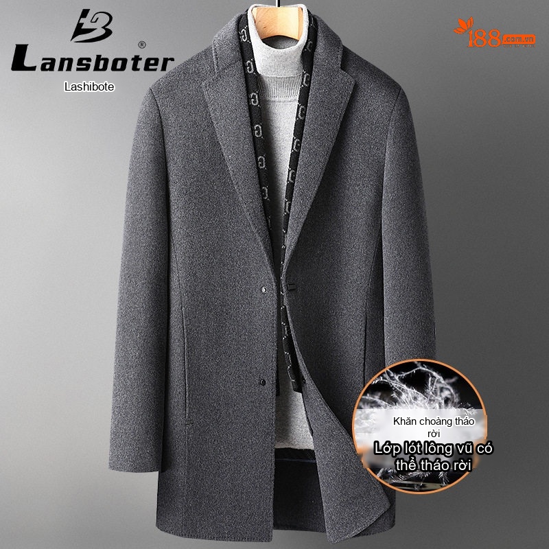 Áo Vest Nam Tiết Kế Jacquard Vải Lông Mỏng Phong Cách Hàn Quốc Màu Xám chi tiết 6