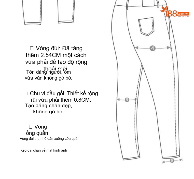 Quần Jean Dài Nam Cotton Co Giãn Dáng Ôm Màu Trắng, Đen chi tiết 23