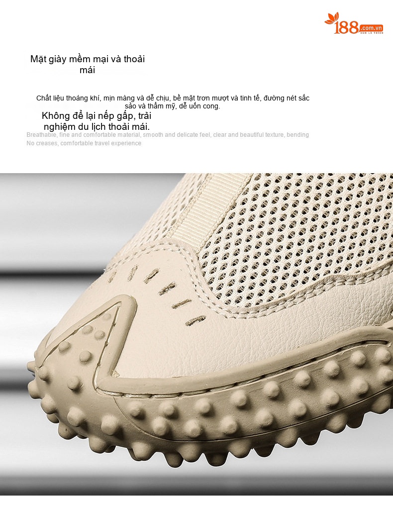 Sandal Nam Vải Lưới Thoáng Khí Nhanh Khô Đế Cao 3cm chi tiết 9