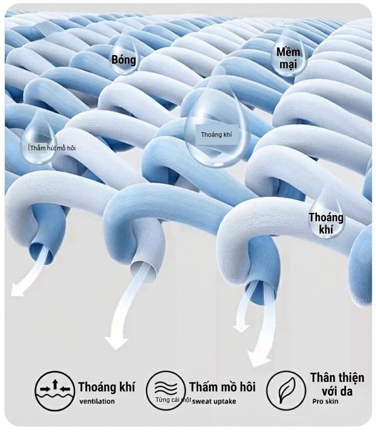 Quần dài nam thể thao ống bo vải mỏng thoáng khí chi tiết 3