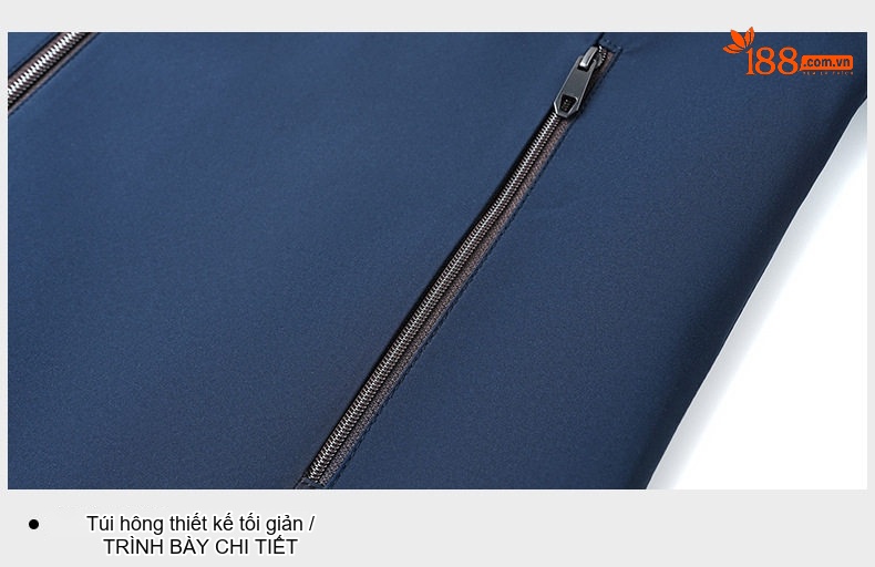 Áo Khoác Bomber Nam Cổ Trụ Mỏng Nhẹ Màu Xanh Navy, Xám, Đen chi tiết 61