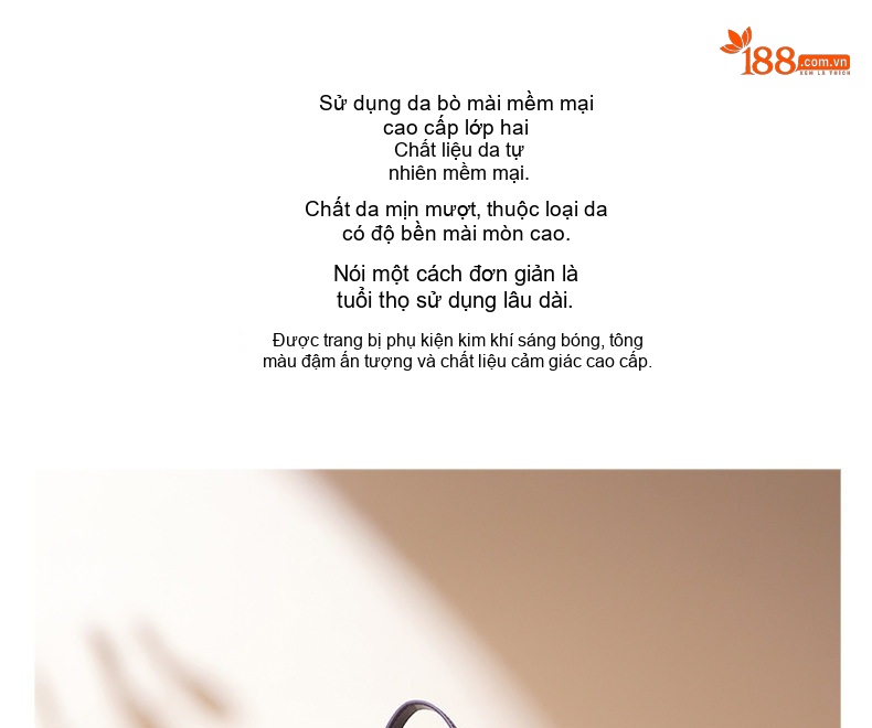 Túi Xách Nữ Da Mờ Thiết Kế Tối Giản Đeo Vai, Đeo Chéo Màu Đỏ Rượu Vang, Nâu chi tiết 2