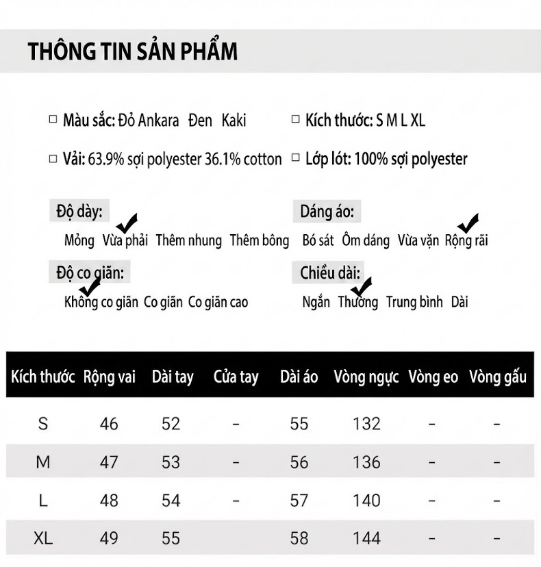 Áo Khoác Gió Nữ Dáng Ngắn Tay Lỡ Form Rộng Phong Cách Thời Trang Màu Đen, Be, Đỏ Rượu Vang chi tiết 17