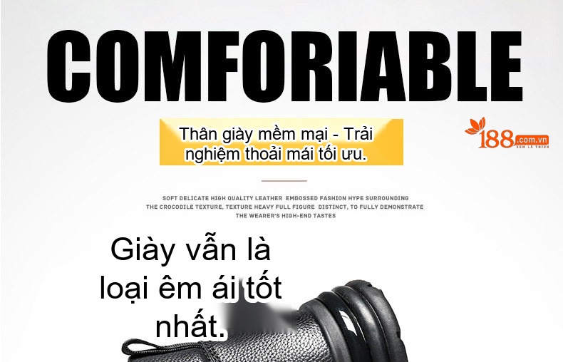 Giày Thể Thao Nam Da Bóng Chiều Cao Đế 5cm Màu Trắng, Đen chi tiết 9