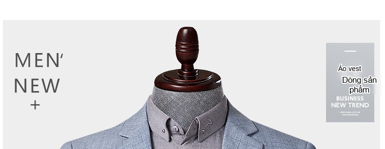 Áo Vest Nam Kẻ Sọc Xám Mỏng Phong Cách Hàn Quốc chi tiết 1