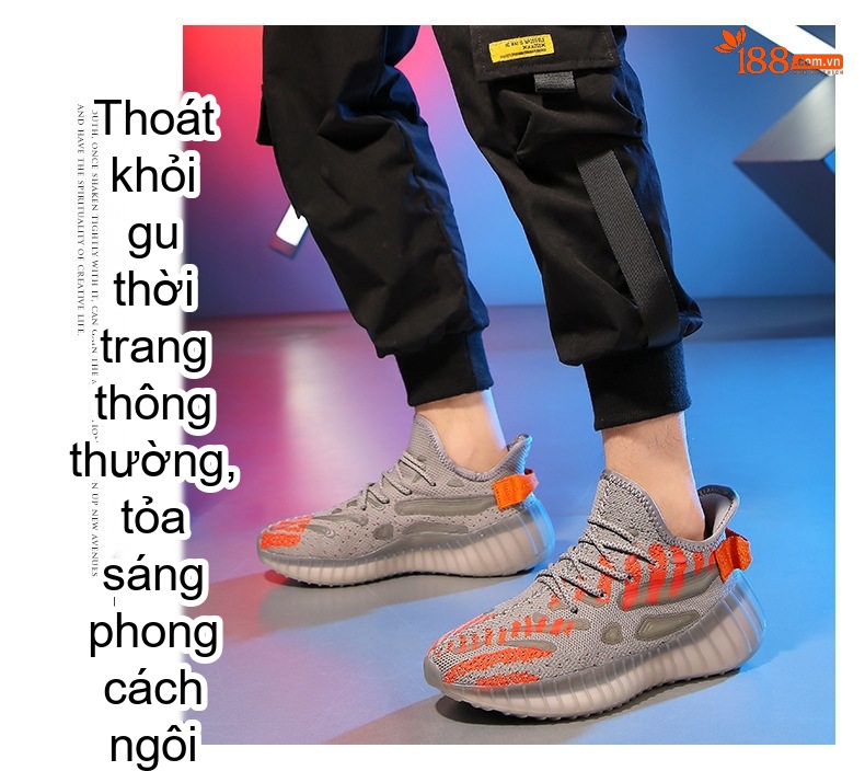 Giày Thể Thao Nam Vải Lưới Dệt Chiều Cao Đế Khoảng 4cm Màu Đen, Trắng chi tiết 16
