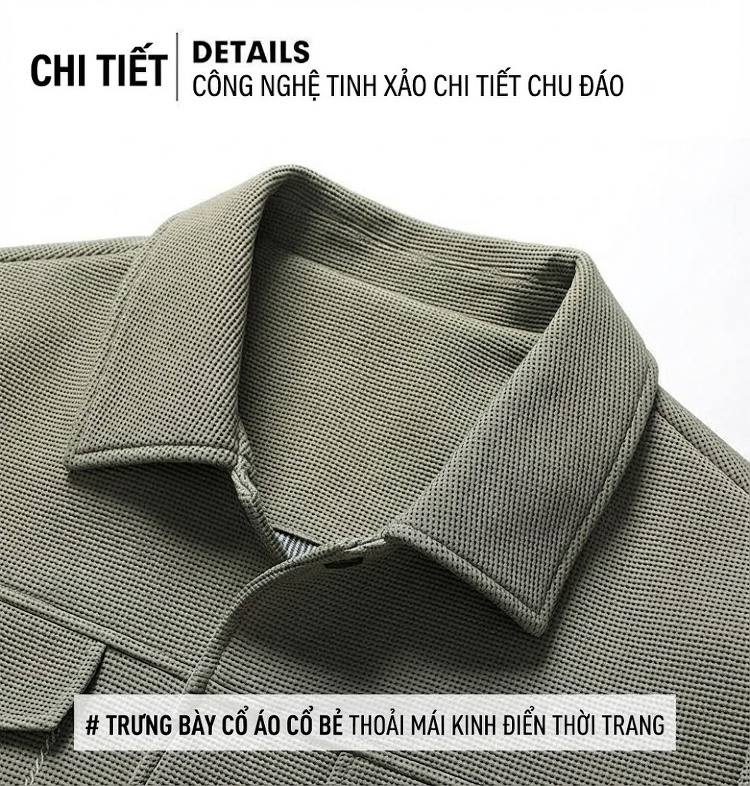 Áo khoác bomber nam dệt kim dáng ngắn phong cách công sở chi tiết 25
