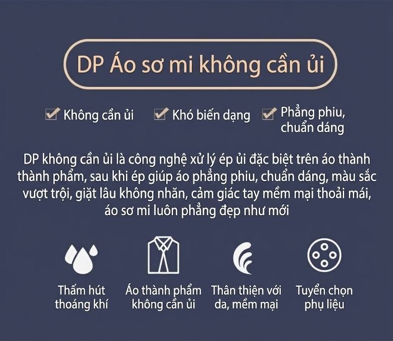 Áo Sơ Mi Nam Tay Ngắn Cotton Chống Nhăn Cao Cấp Màu Trắng, Xanh, Xám, Hồng chi tiết 1