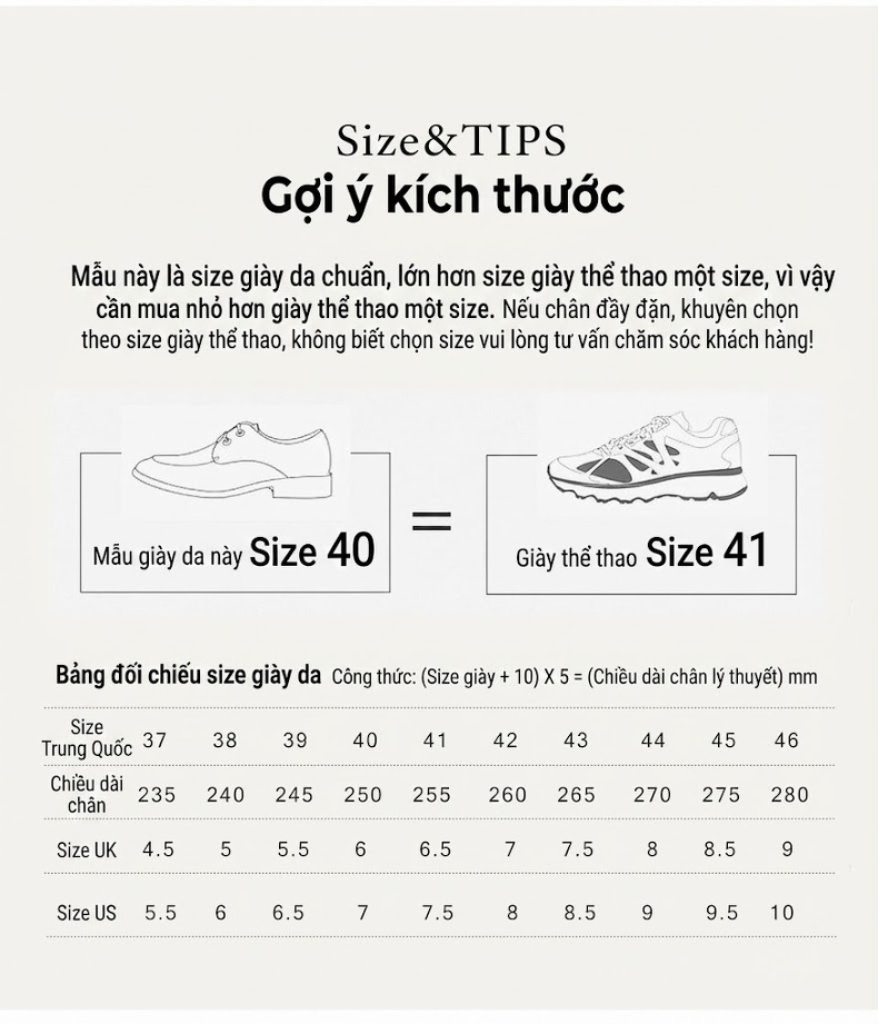 Giày Tây Buộc Dây Nam Da Bò Chiều Cao Đế Khoảng 3cm Màu Đen, Nâu chi tiết 19