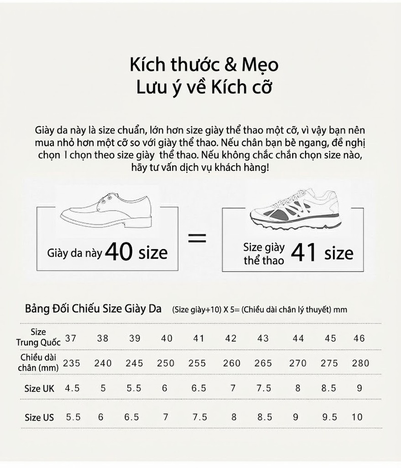 Giày Tây Buộc Dây Nam Da Thật Đế Bằng Chiều Cao Đế Khoảng 4cm Màu Đen, Nâu Đỏ chi tiết 25