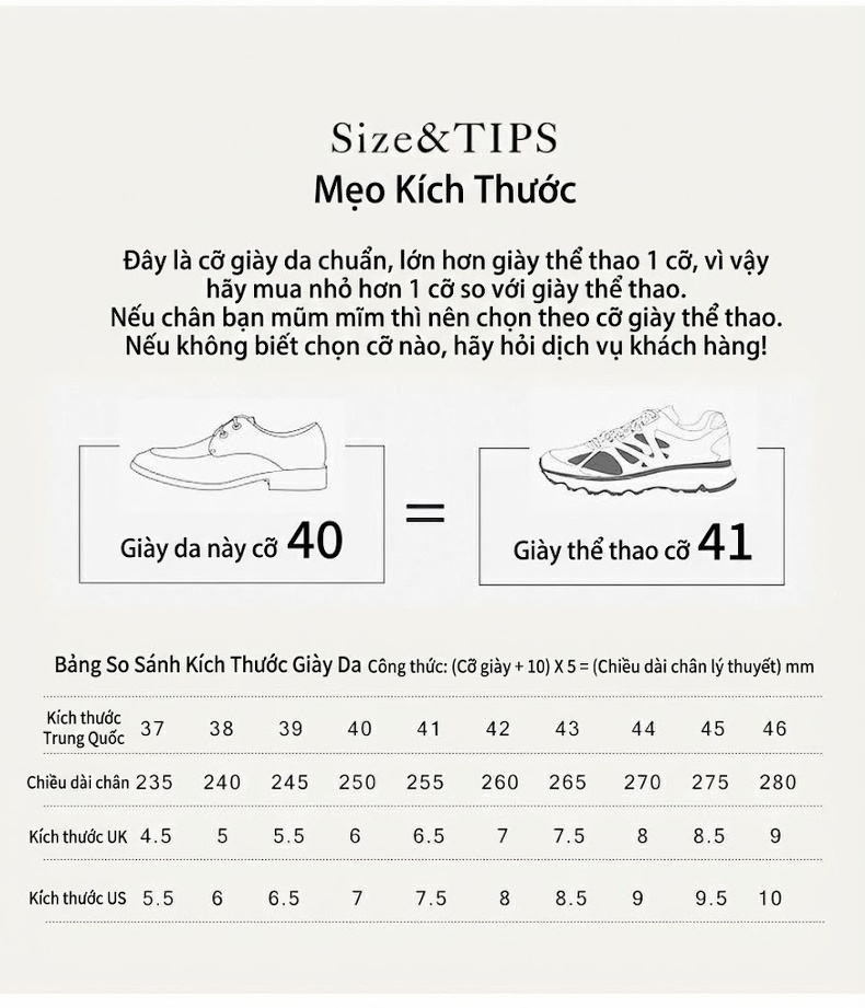 Giày Tây Buộc Dây Nam Da Bóng Brogue Chiều Cao Đế Khoảng 3cm Màu Trắng chi tiết 11