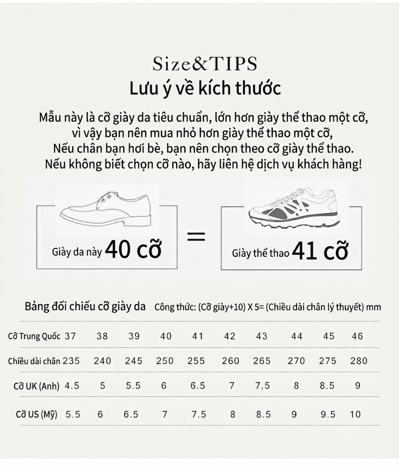 Giày Lười Nam Da Thật Lỗ Thoáng Khí Chiều Cao Đế Khoảng 2cm Màu Đen, Nâu, Kem chi tiết 18
