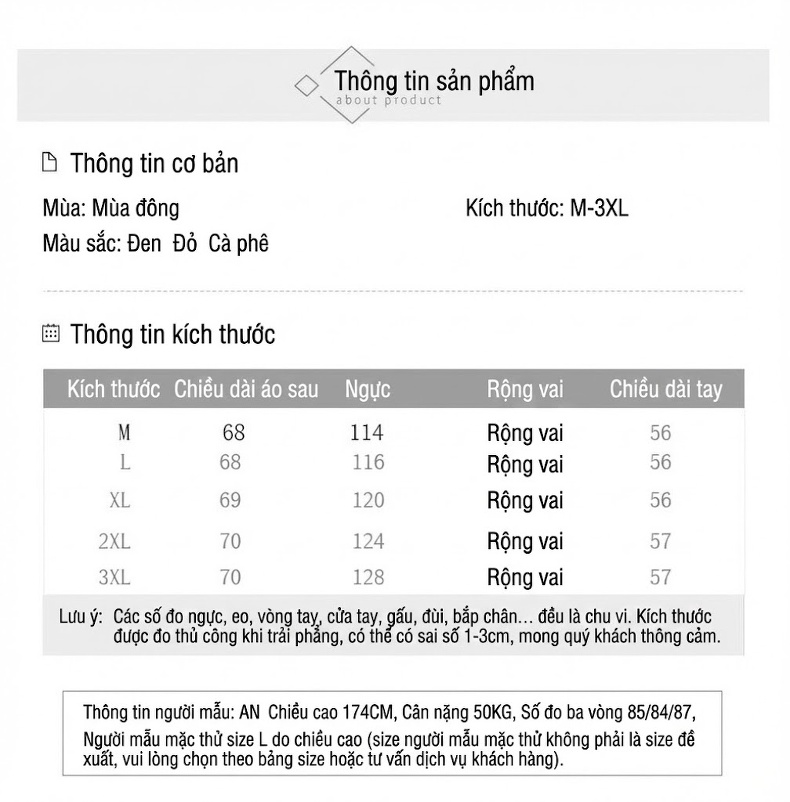 Áo Khoác Nữ Cotton Lót Lông Cừu Non Dày Dặn Có Mũ Trùm Đầu Màu Đỏ, Nâu, Đen chi tiết 3