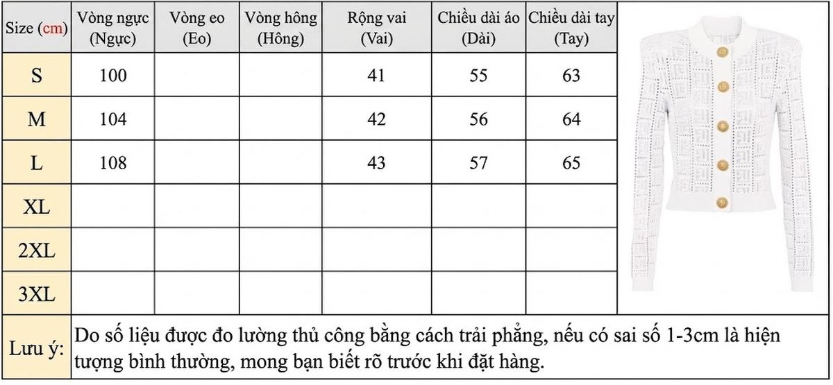 Áo Khoác Nữ Dệt Kim Tay Dài Cổ Tròn Khoét Lỗ Màu Trắng, Tím, Đen, Kem... chi tiết 1