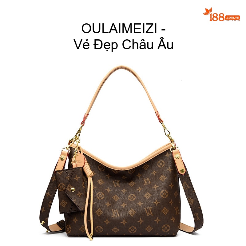 Túi Tote Nữ Đeo Vai, Túi Đeo Chéo Thiết Kế Sang Trọng, Cao Cấp Màu Nâu chi tiết 5