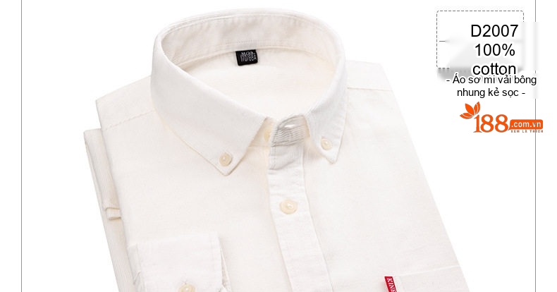 Áo Sơ Mi Dài Tay Nam Cotton Gân Nhỏ Dáng Ôm Thời Trang Công Sở Màu Xám, Trắng, Xanh Navy, Xanh Da Trời, Nâu... chi tiết 18