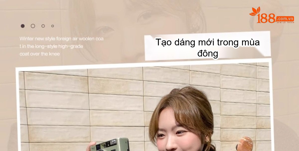 Áo Khoác Dạ Nữ Cổ Áo Choàng Lông Vũ Tay Bồng Phong Cách Thời Trang Màu Xám chi tiết 2
