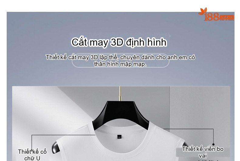 Áo Ba Lỗ Nam Cotton Sát Nách Form Rộng Thoáng Mát Màu Đen, Trắng chi tiết 5