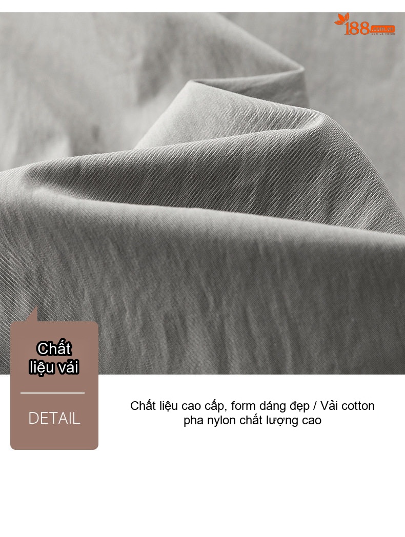 Áo Sơ Mi Nam Dáng Rộng Phong Cách Hàn Quốc Tay Dài Màu Xám, Trắng, Xanh Olive, Đen chi tiết 23