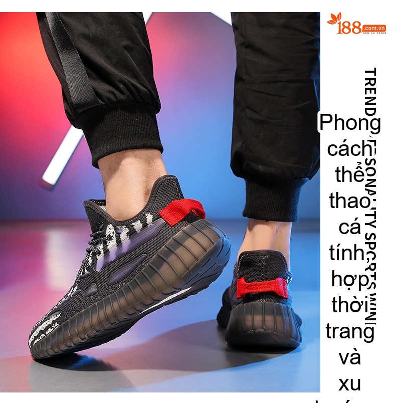 Giày Thể Thao Nam Vải Lưới Dệt Chiều Cao Đế Khoảng 4cm Màu Đen, Trắng chi tiết 21